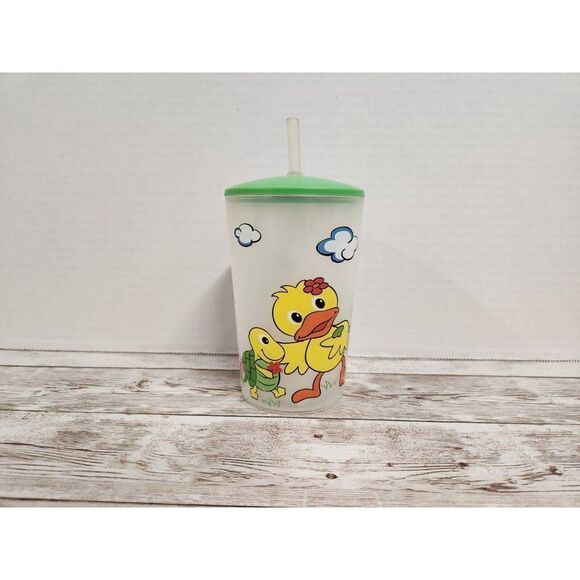 Vintage Set 6 Duck Serving Set Plate Bowl Fork Spoon Sippy Cup Section Tray - Picture 10 of 13